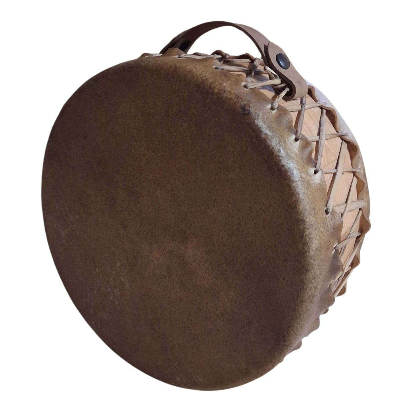 Peau double peau de Buffle 32cm artisanal — Tambours Sacrés