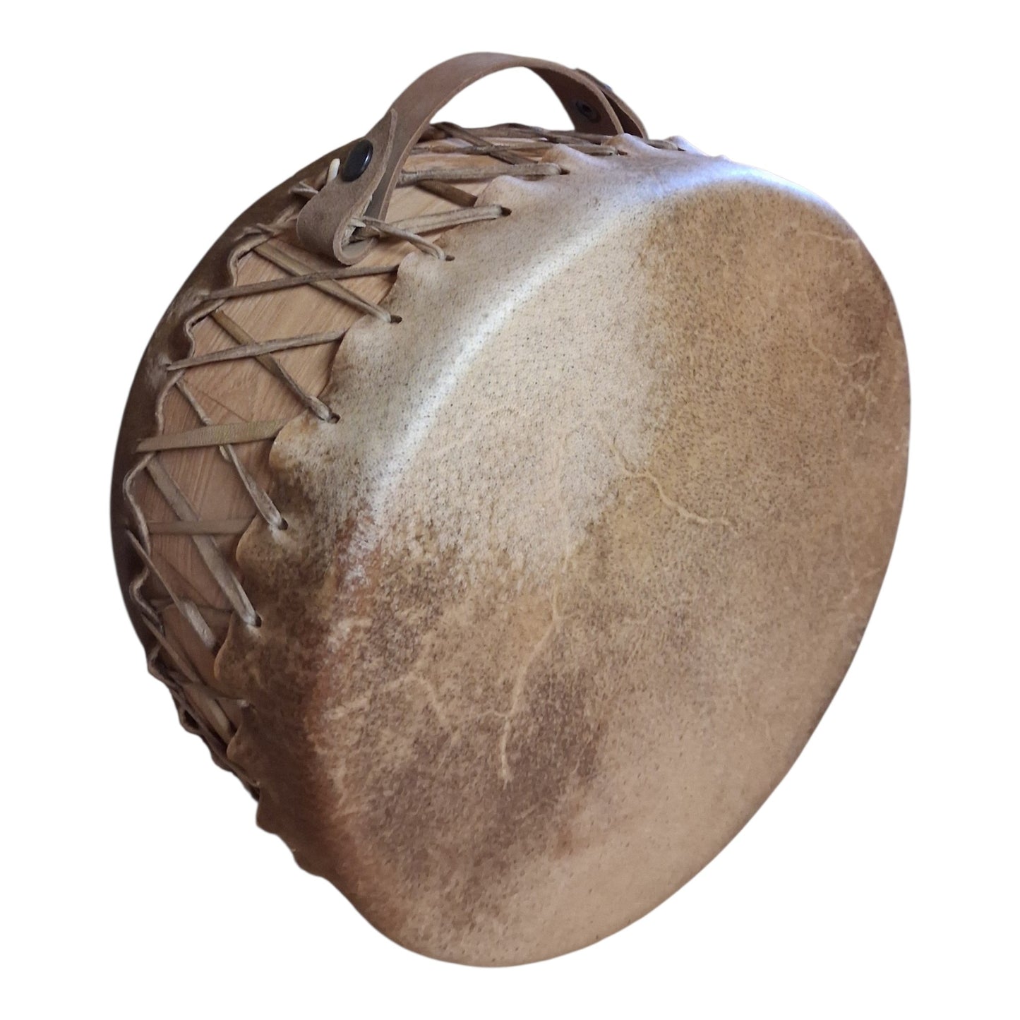 Peau double peau de Buffle 32cm artisanal — Tambours Sacrés