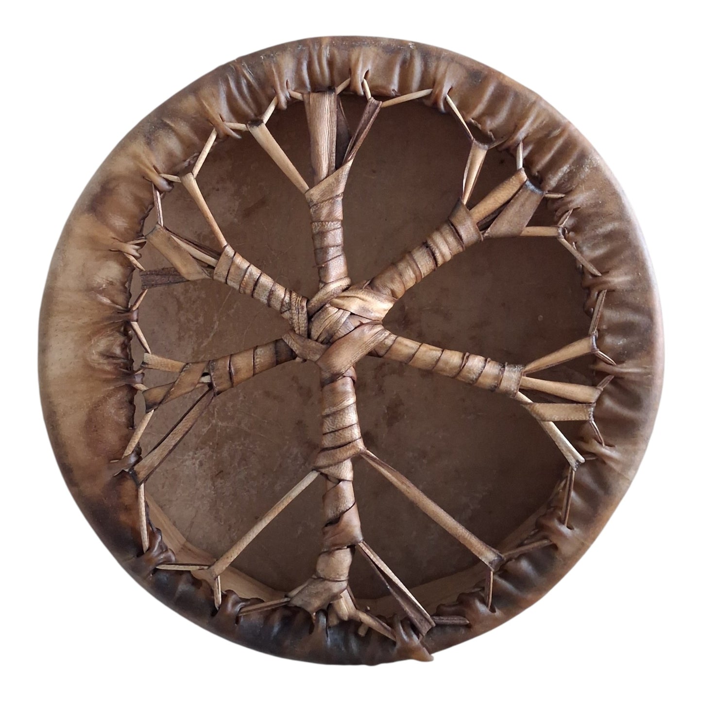 Tambour artisanal peau de Génisse 35cm — Tambours Sacrés