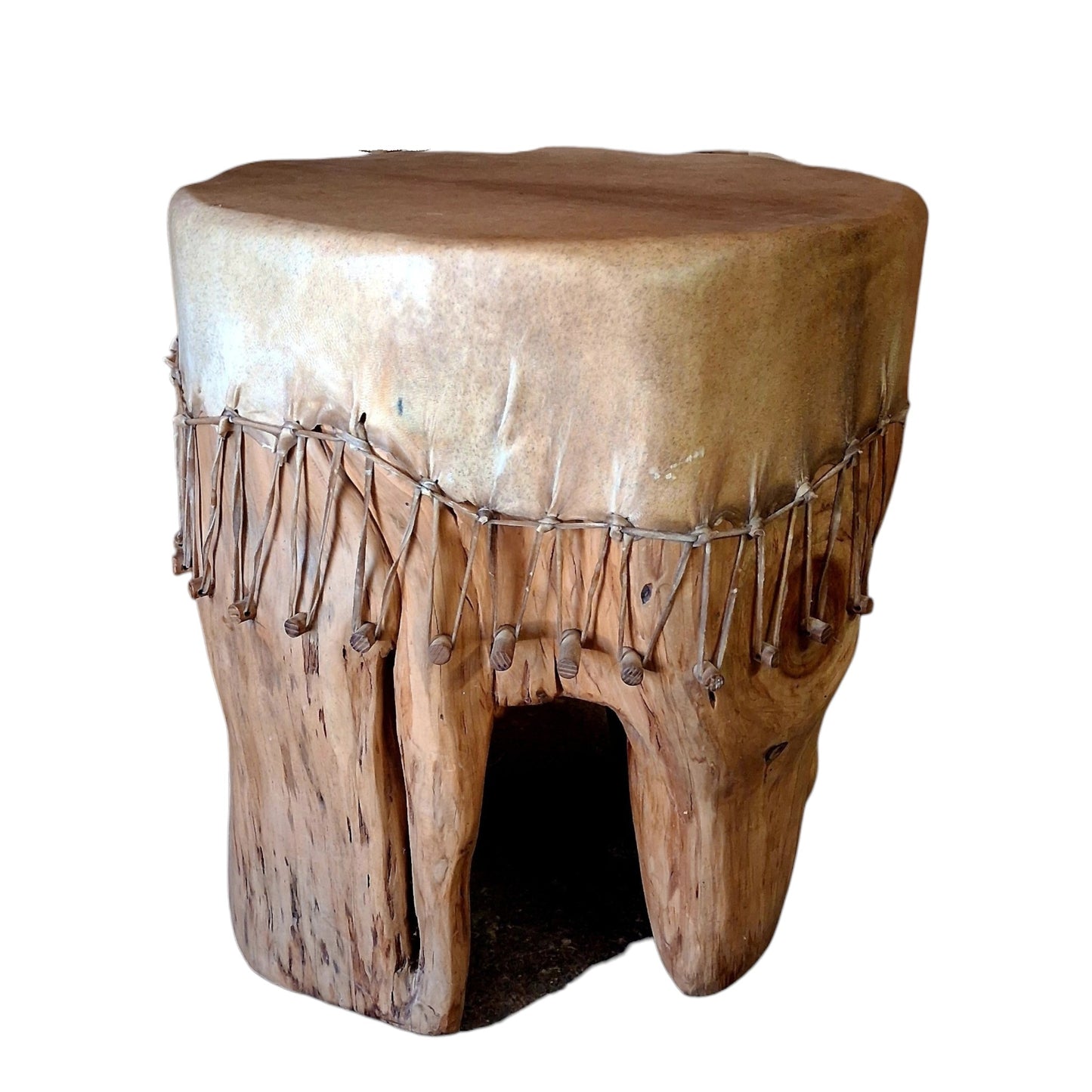 Mama Drum — Tambour collectif en cèdre, peau de bouc 70cm