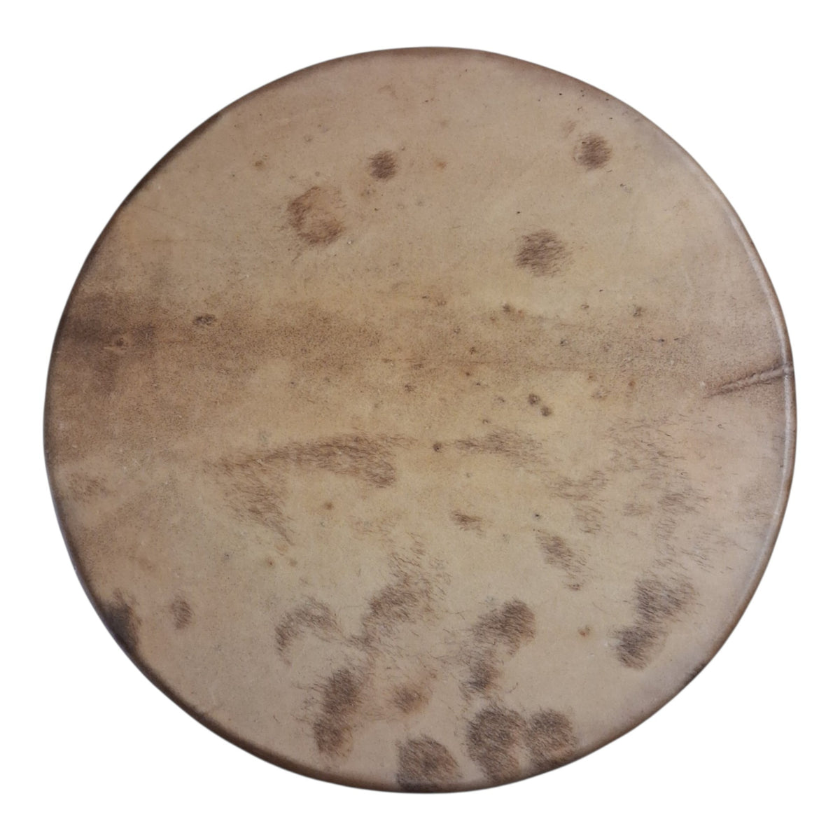 Tambour artisanal peau de Cerf 38cm — Gravure Mandala 1