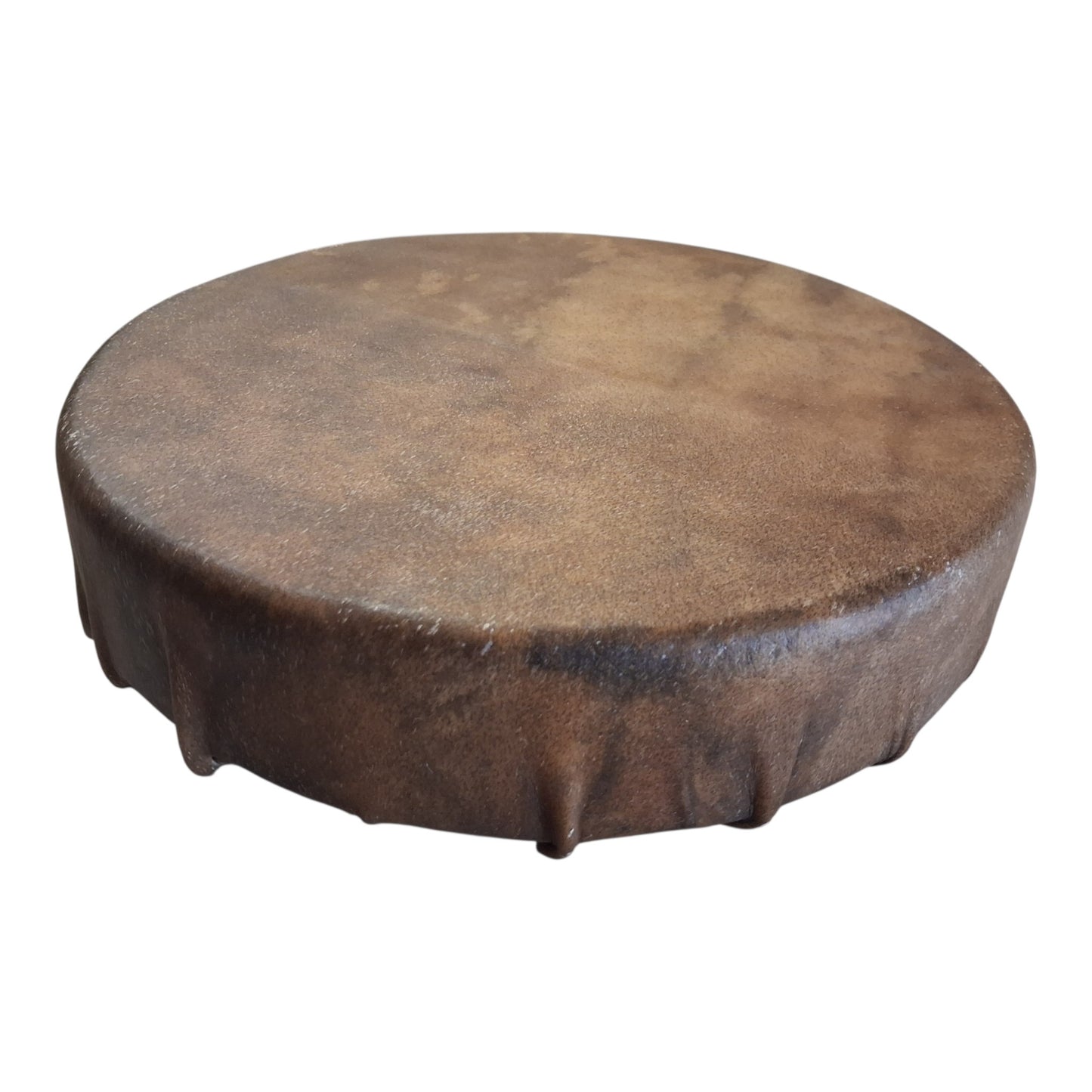 Tambour artisanal peau de Bison 38cm — Mandala 1
