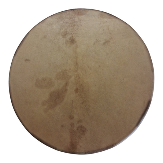 Tambour artisanal peau de Daim 42cm — Cadre multi-essences